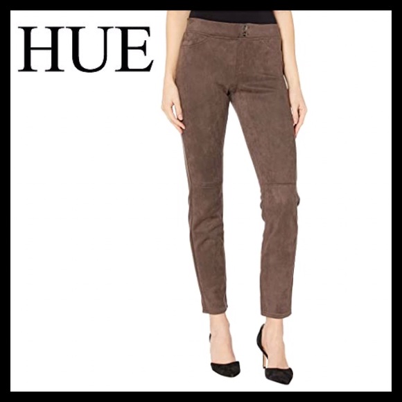 HUE Pants - HUE Textured Microsuede Leggings